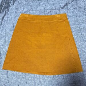 J. Crew Mustard Mini Skirt